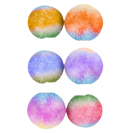 Minkymo kamuoliukas, skirtas minkymui, spaudymui, antistresinis, spalvotas, 9 cm