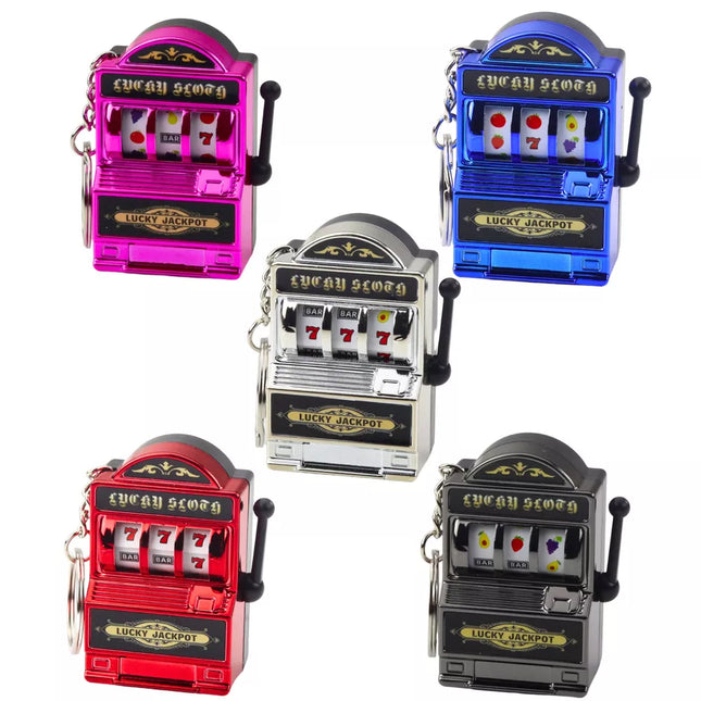 Raktų pakabukas Mini Kazino Lošimo Automatas Lošimo Automatas Judanti Juosta Mišrios Spalvos