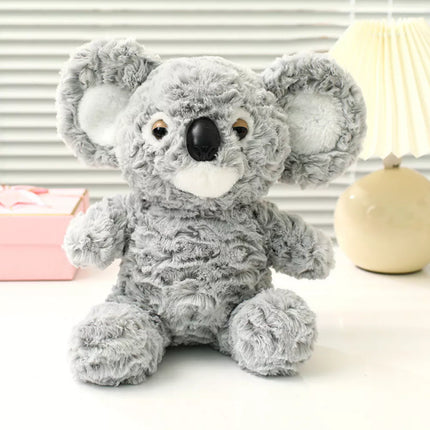 Pliušinis talismanas, mielas žaislinis koala lokys, pilkas, 22 cm
