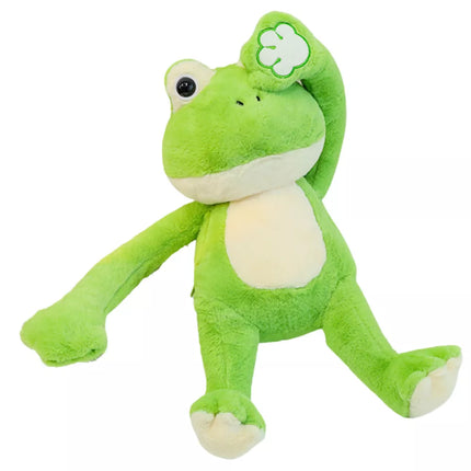 Pliušinis žaislas varlė su magnetais žalias 23 cm