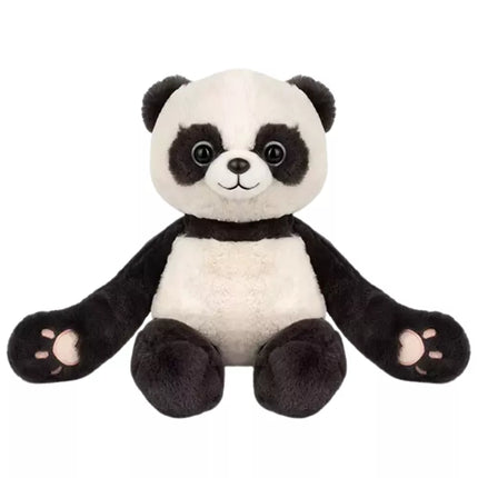 Pliušinis talismanas, mielas žaislas panda su magnetais, 23 cm