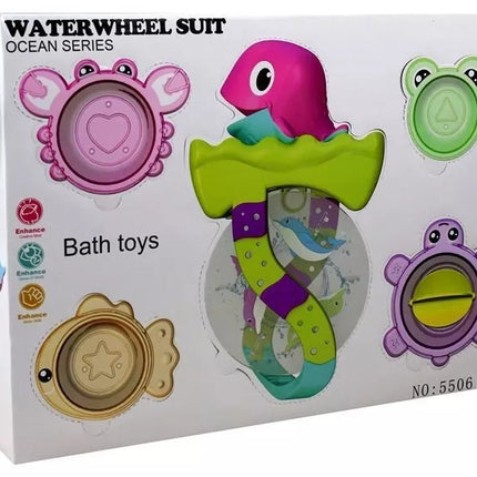 Delfinas su raštais vonios krabas Vėžlys Žuvis Varle