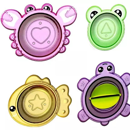 Delfinas su raštais vonios krabas Vėžlys Žuvis Varle