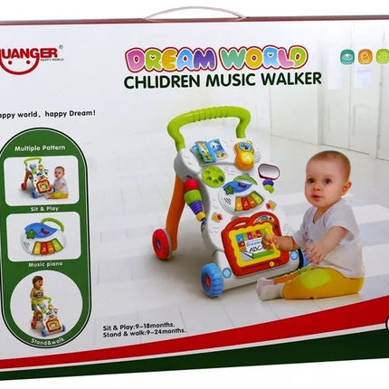 Daugiafunkcis stumdukas kūdikiams, padedantis žengti pirmuosius žingsnius