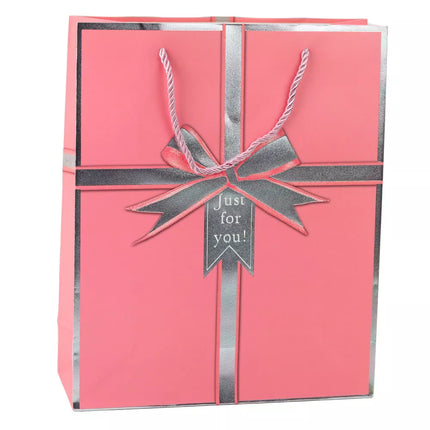 Dovanų maišelis su kaspinėliu „Just For You“, 32 x 26 x 12 cm