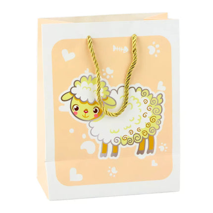 Dovanų maišelis 3D gyvūnai pastelinės spalvos 23 x 18 x 10 cm