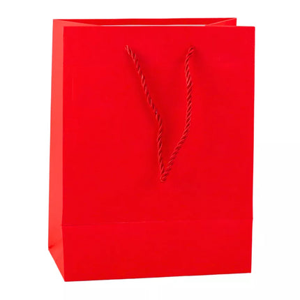 Struktūruotas dovanų maišelis "Squares Elegant", 23 x 18 x 10 cm