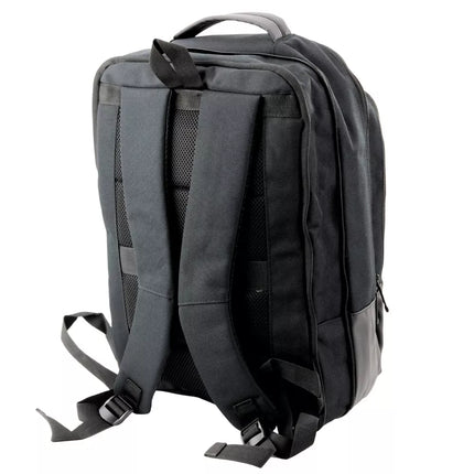 Verslo kuprinė su USB jungtimi, skirtas nešiojamam kompiuteriui, juoda, 16 l, 45 cm