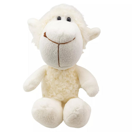 Minkšto avinėlio žaislas su siurbtuku, baltas, 23 x 12 cm
