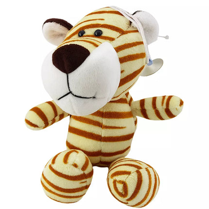 Pliušinis Tigras su Siurbtuku Kremas 23 x 12 cm