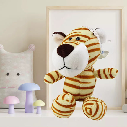 Pliušinis Tigras su Siurbtuku Kremas 23 x 12 cm