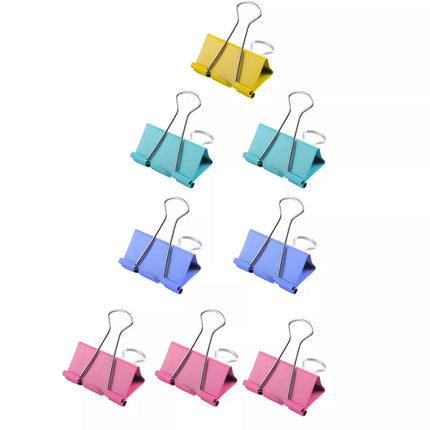 8 vnt. spalvotų sąvaržėlių, 25 mm