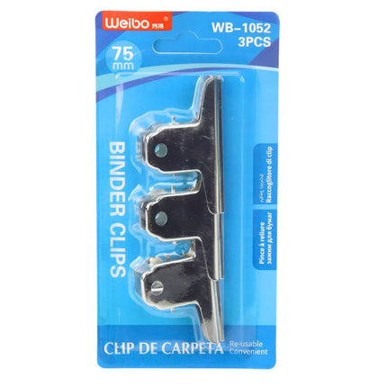 Rinkinys 3 metalinių sąvaržėlių 75 mm