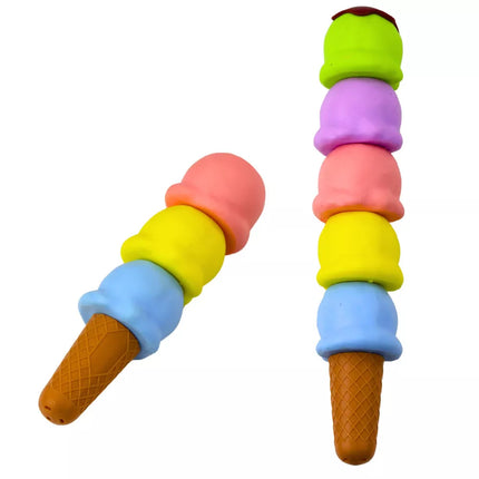 Žymekliai ledų vaflio formos, 5 pastelinės spalvos, 18 cm