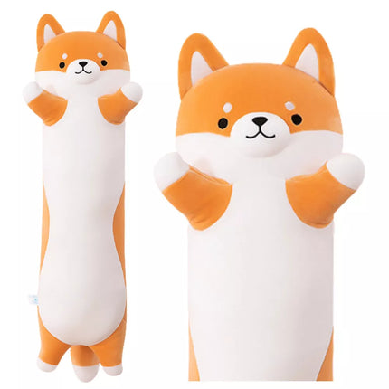 Pliušinis Ši-iba Šuns Maskotas Pagalvė, Stačiakampė, Volelis, 60cm