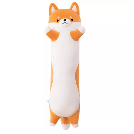 Pliušinis Ši-iba Šuns Maskotas Pagalvė, Stačiakampė, Volelis, 60cm