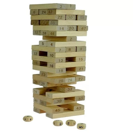 Jenga žaidimas – medinis bokštas, kurio negalima sugriauti!