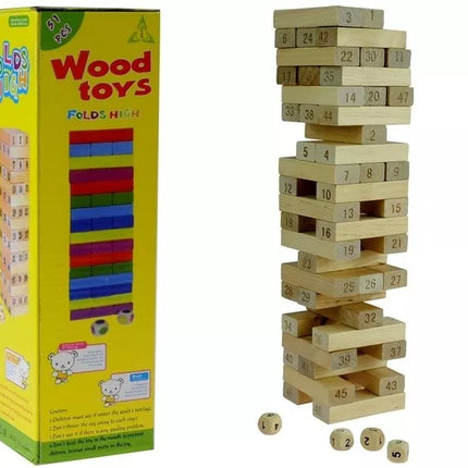Jenga žaidimas – medinis bokštas, kurio negalima sugriauti!