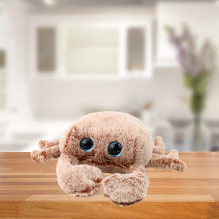 Pliušinis talismanas, minkštas žaislas krabas, smėlio spalvos, 26 cm