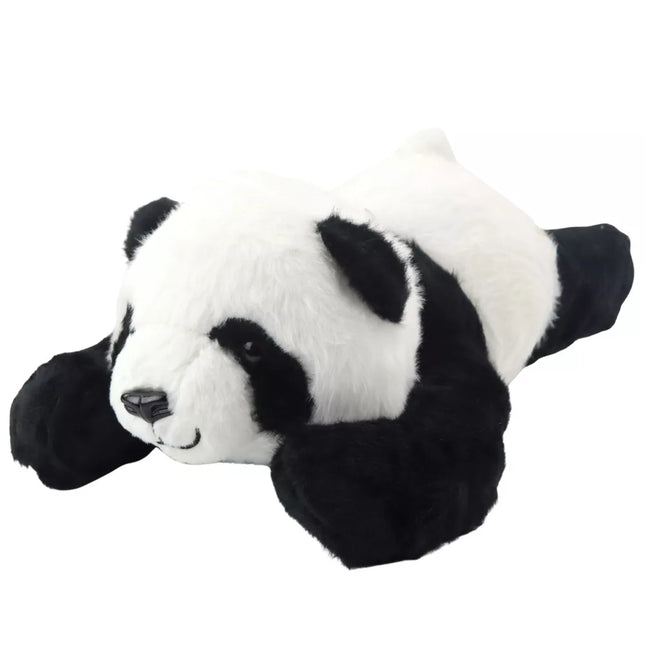 Pliušinis talismanas Mielas žaislas Gulinčio panda Juoda ir balta 30cm