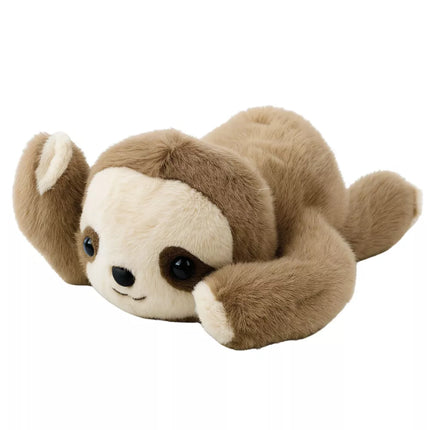 Pliušinis talismanas, mielas žaislas, tinginys, smėlio spalvos, 30 cm