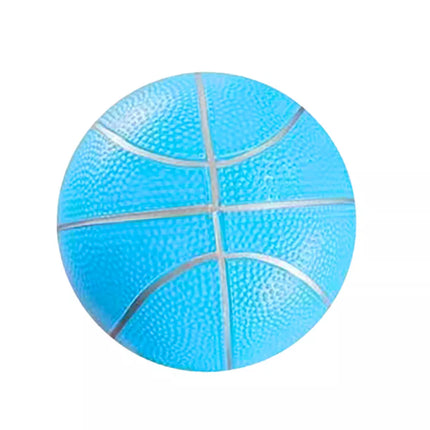 Pastelinės šviesiai mėlynos spalvos guminis kamuolys, 20 cm