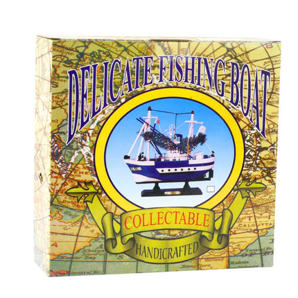 Kolekcinis dekoratyvinis žvejybinės valties modelis "Flying Lady", 24x23cm