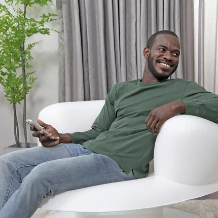 Pripučiama kėdė balta 112 x 112 x 70 cm Bestway 75138