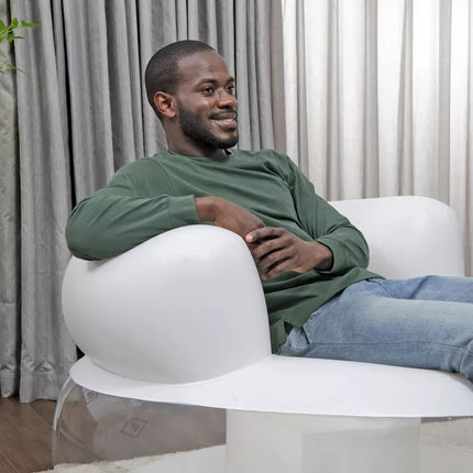 Pripučiama kėdė balta 112 x 112 x 70 cm Bestway 75138