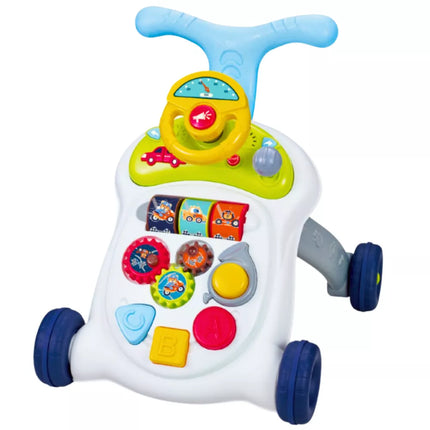 Interaktyvus stumdukas-vaikštynė su vairu, šviesomis ir garsais