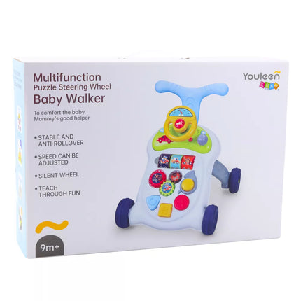 Interaktyvus stumdukas-vaikštynė su vairu, šviesomis ir garsais