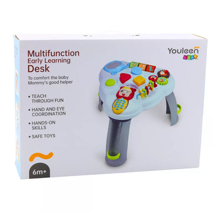 Interaktyvus edukacinis staliukas Trikojis telefonas Šviesos Garsai