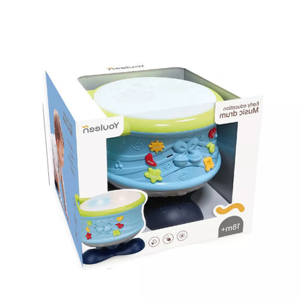 interaktyvus Muzikinis Būgnas Lavinamieji Šviesos Garsai Mėlynas