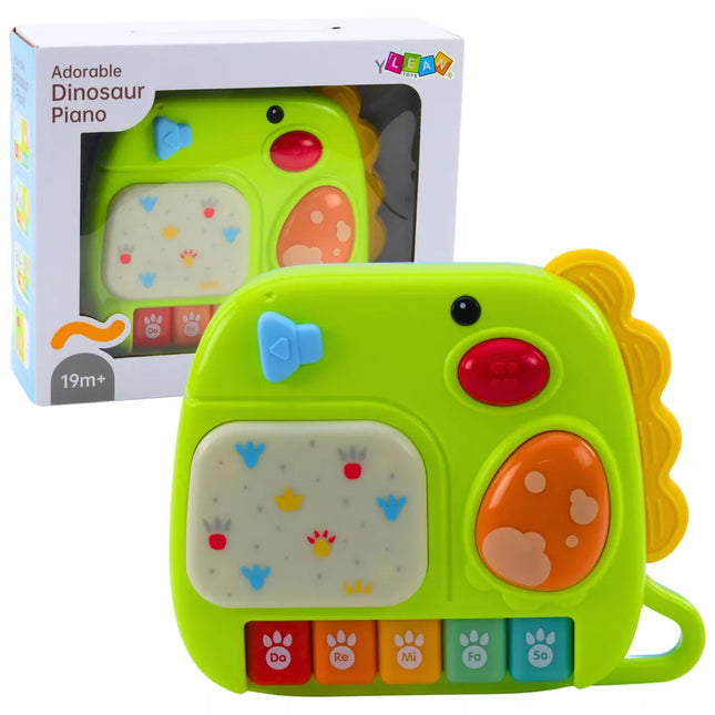 Interaktyvus pianinas mažiems vaikams Dinozauras žalias