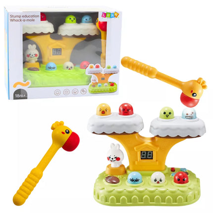 „Whack-A-Mole“ įgūdžių žaidimas mažiems vaikams, 20 melodijų, 7 greičio lygiai