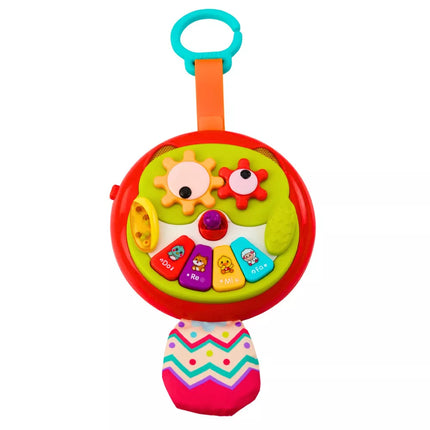 Interaktyvus pelėdos pakabukas su judančiais elementais, pianinu ir šlamančia uodega