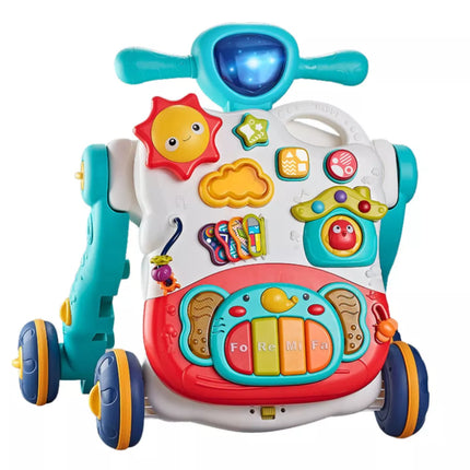 3in1 Mėlynas interaktyvus stalo skydelis su stūmimo funkcija ir edukacine programėle