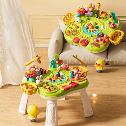 Daugiafunkcinis interaktyvus stalas mažyliams, skirtas lavinti įgūdžius