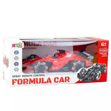 RC automobilis su dūmų efektu 2.4G raudonas