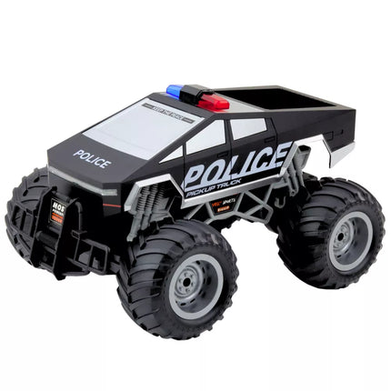 Visureigis RC policijos automobilis, valdomas nuotoliniu būdu, juodas, 1:16