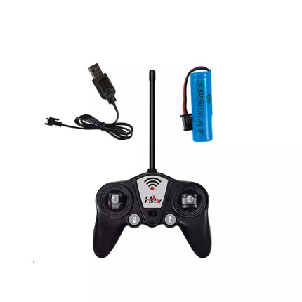 Ekskavatorius buldozeris nuotolinio valdymo RC 2.4G 6CH geltonas