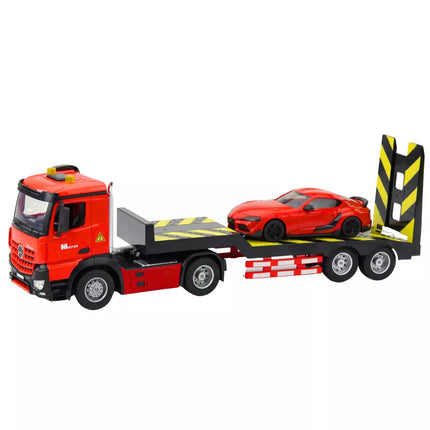 Nuotoliniu būdu valdomas RC automobilio transporterio rinkinys sportinis automobilis raudonas 1:16