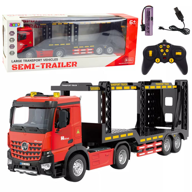 Didelis Lora vilkikas, valdomas nuotoliniu būdu, RC 2.4G 6CH, raudonas