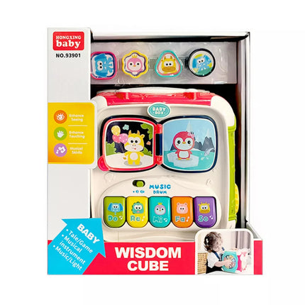 Didelis daugiafunkcis edukacinis kubas pianinas rūšiuoklis būgnas