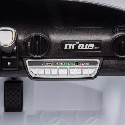 Akumuliatorinis automobilis S322, baltas, 4x4