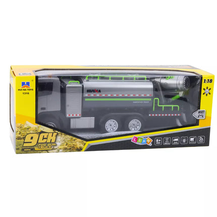 RC vandens purškimo sunkvežimis nuotolinio valdymo Huina 1:18