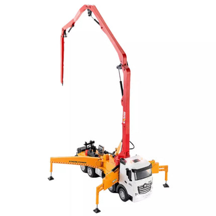 RC Huina betono maišyklė, nuotoliniu būdu valdomas sunkvežimis, geltonas, 1:18