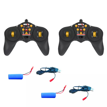 Žaislų rinkinys krautuvas buldozeris savivartis 1:24 nuotoliniu būdu valdomas RC 2in1