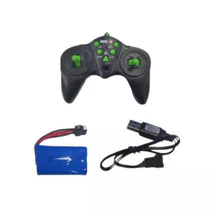 Nuotoliniu būdu valdomas ekskavatorius-krautuvas RC šviesos garsas žalias Huina 1:14