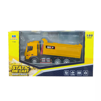 Metalinė savivartė sunkvežimis Huina Yellow 1:50